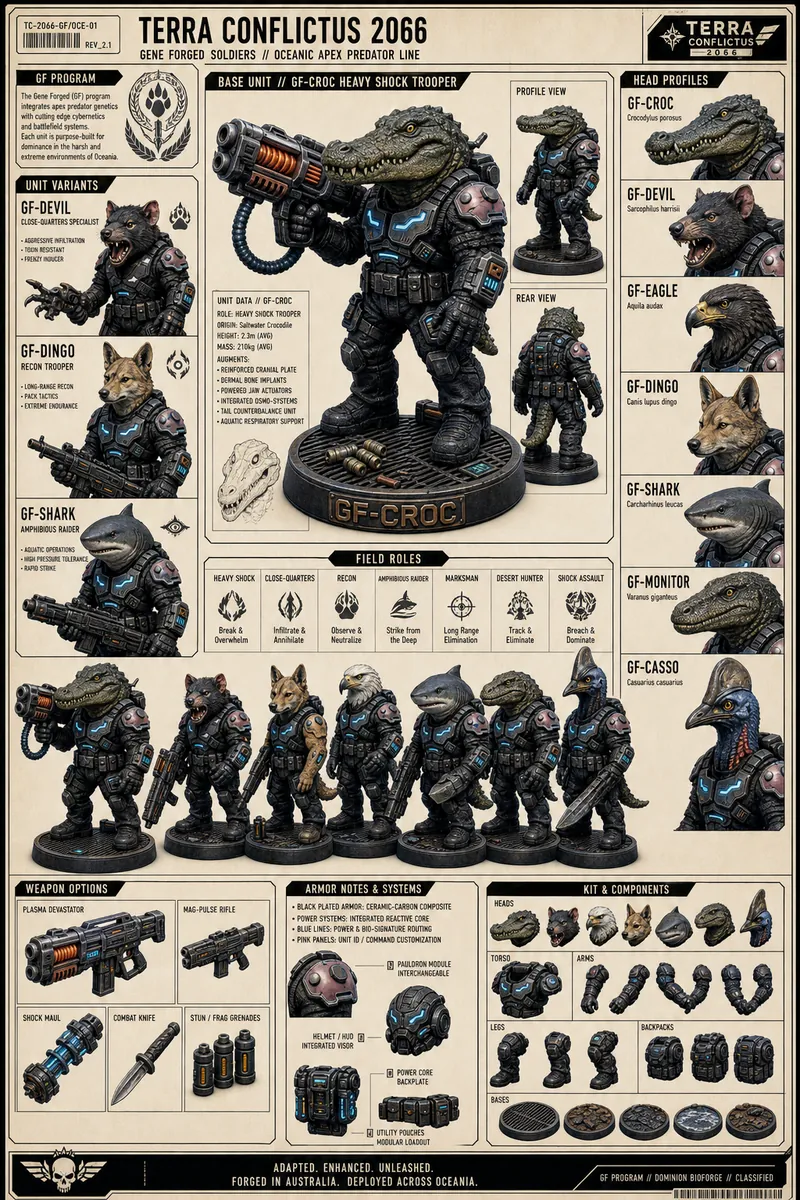 Oceanic apex gene-forged