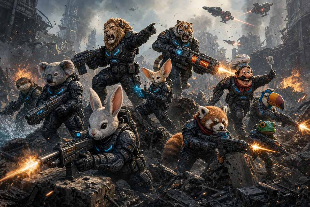 Battle scene