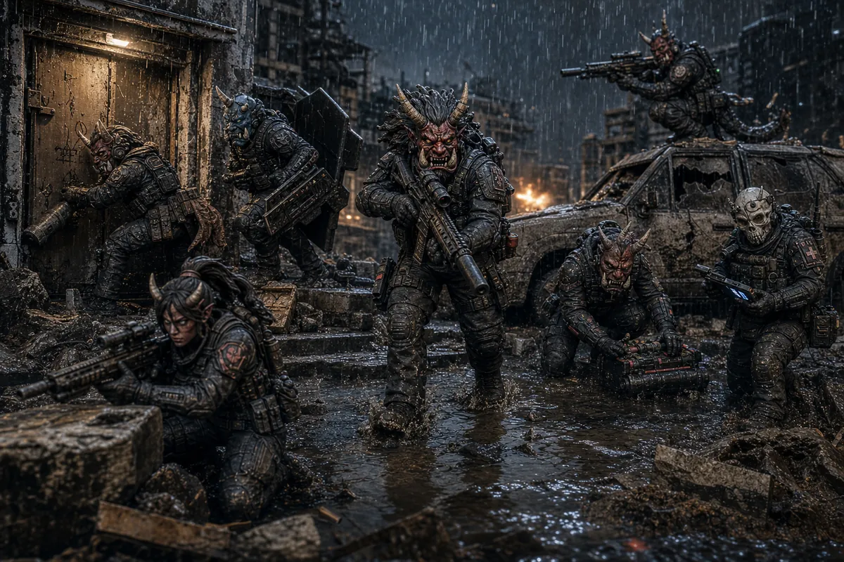 Rain mission scene
