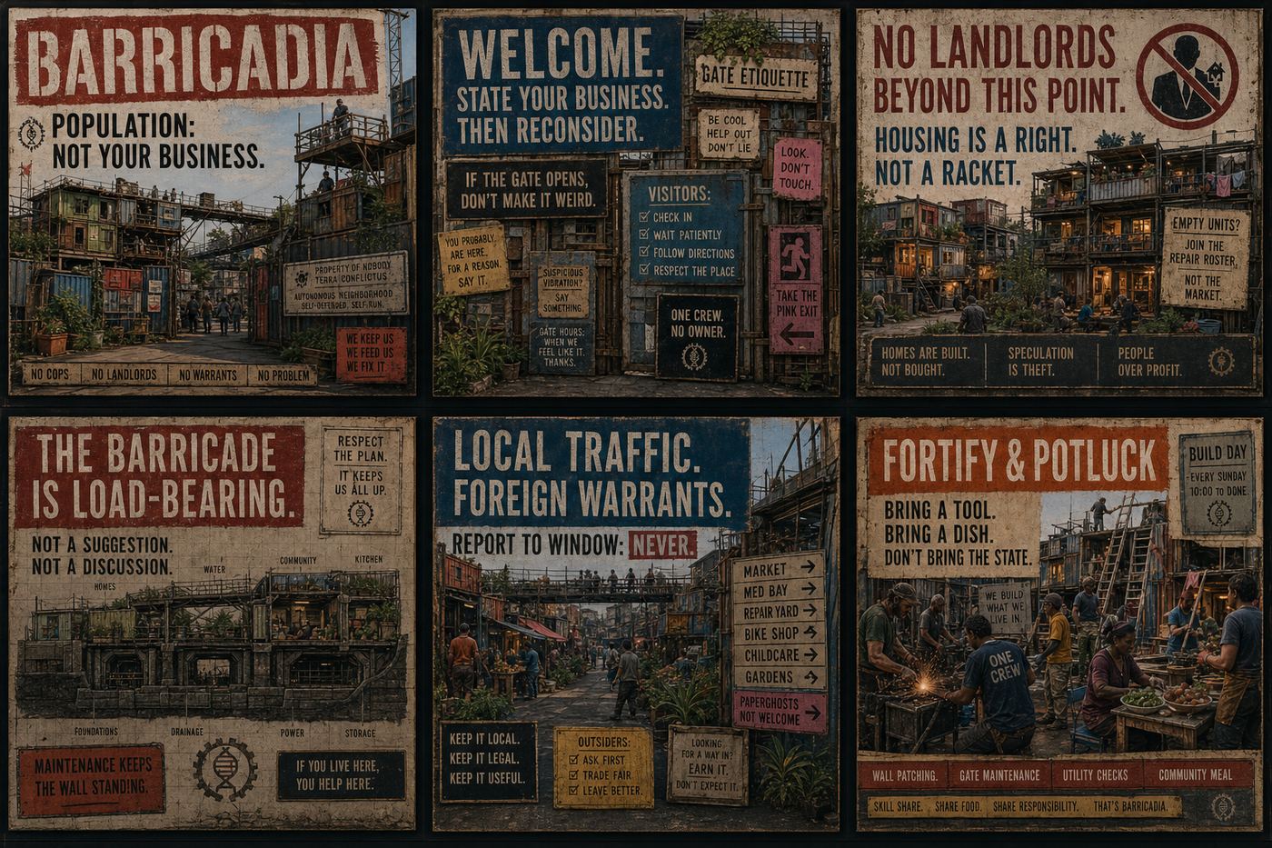 Barricadia, provisional exploration.