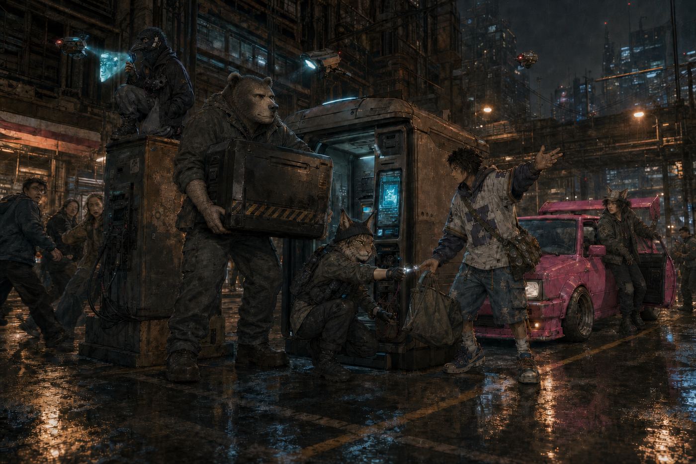 Scene plate: the street heist, Danka v2.