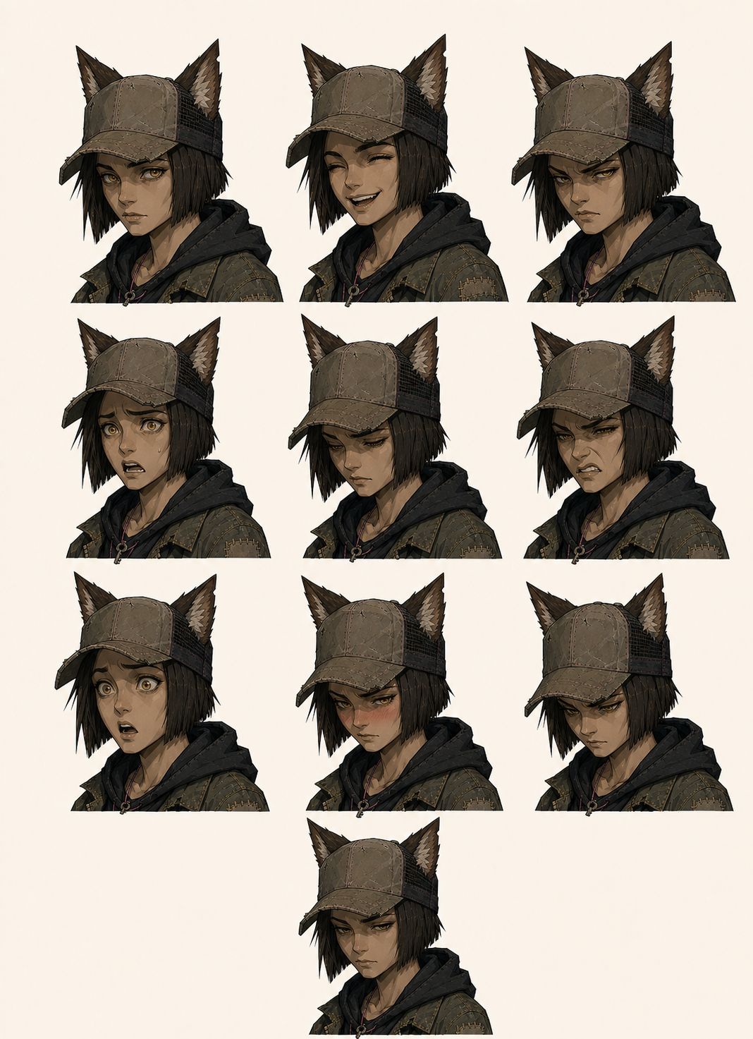 Danka Ivel — expression sheet