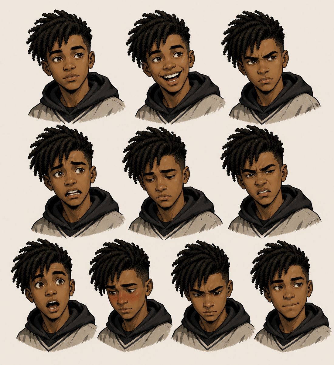 Ozzy Okonkwo-Cruz — expression sheet