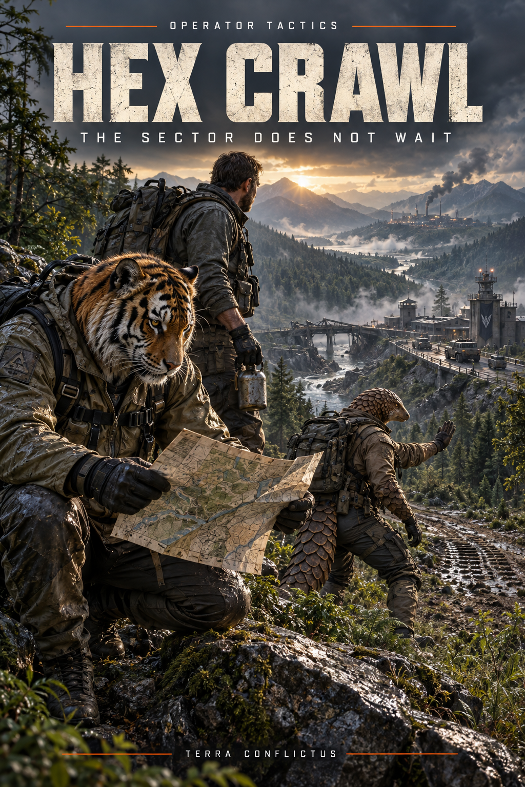 Hex Crawl System — illustrated Operator Tactics cover