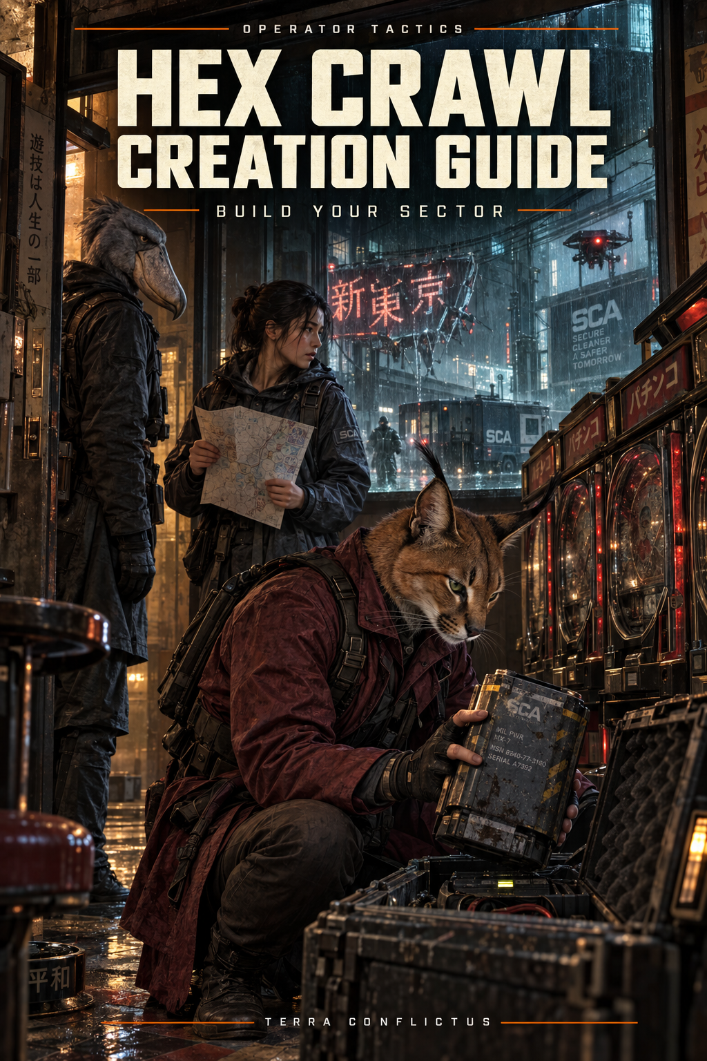 Hex Crawl Creation Guide — illustrated Operator Tactics cover