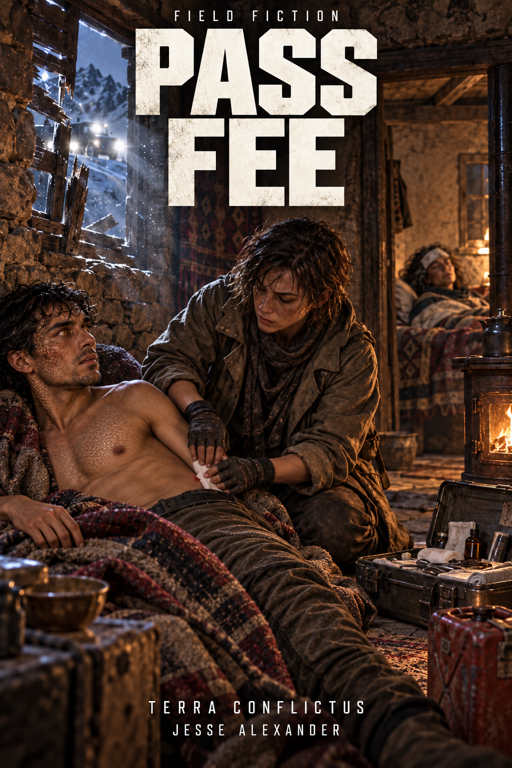 PASS FEE: A baseline forge medic holds a stone house above the Zagros road all night against a collection crew who came to buy the last woman who knows how to keep the winter pass open.